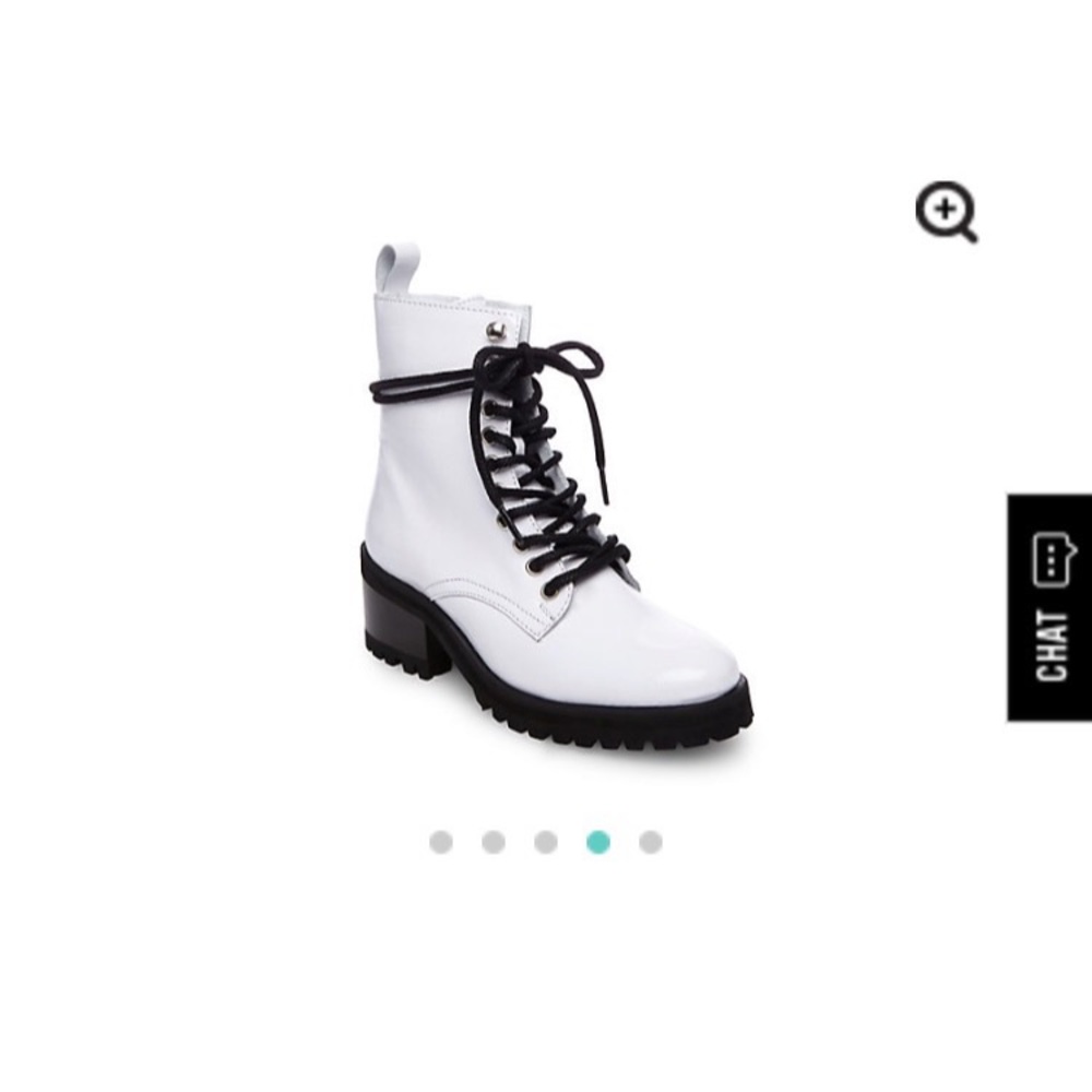 Steve Madden Patent Leather Combat Boots